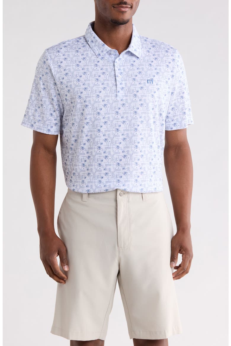Crystal Sea Performance Polo, Main, color, WHITE