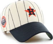 '47 Men's '47 x Rawlings Natural/Navy Houston Astros Pinstripe Clean Up Adjustable Hat