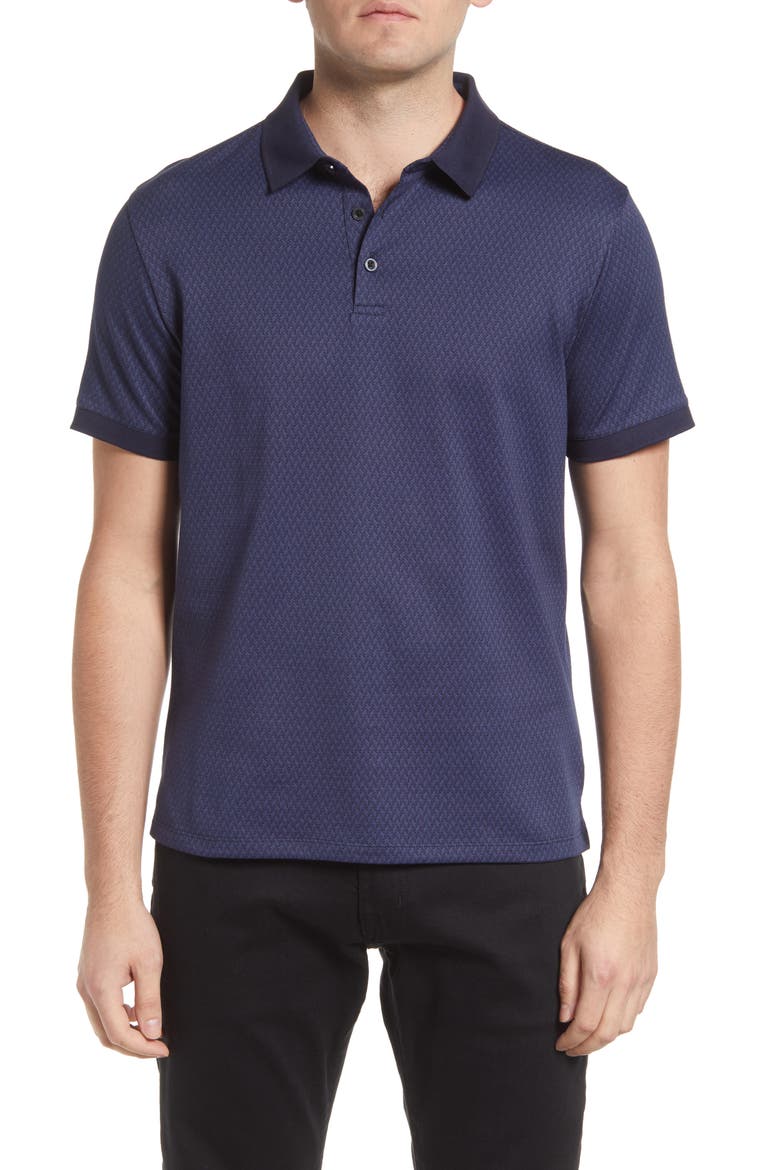 Men's Goodin Cotton Blend Polo, Main, color, BLUE NIGHT
