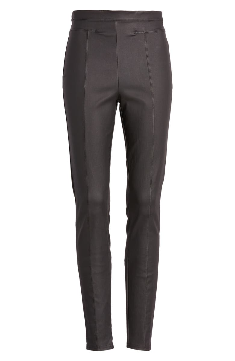 Hue High Rise Faux Leather Leggings, Alternate, color,