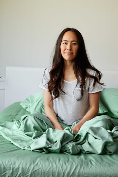 Bedvoyage Luxury 100% Viscose Cooling Bed Sheet Set In Seaglass