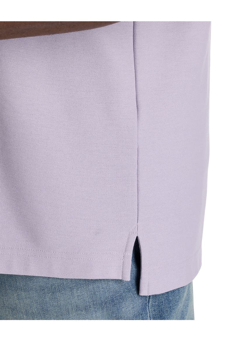 Big & Tall Piqué Polo Shirt, Alternate, color, LAVENDAR GREY