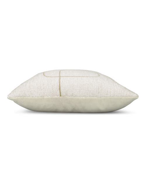 Elaine Smith Linear Luxe Indoor & Outdoor Woven Accent Pillow In Gray