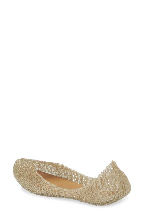 Mini Melissa Campana Zigzag Flat In Blue