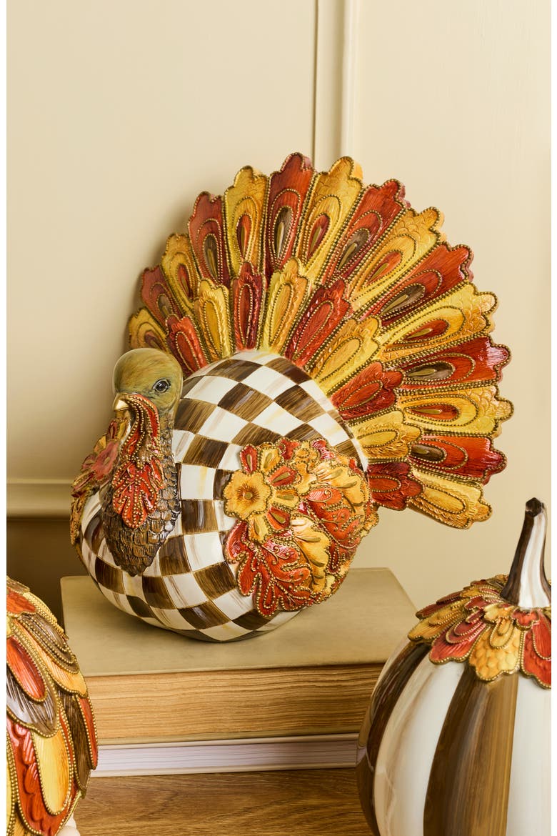 Harvest Glow Aurora Turkey Figurine, Alternate, color, MULTI