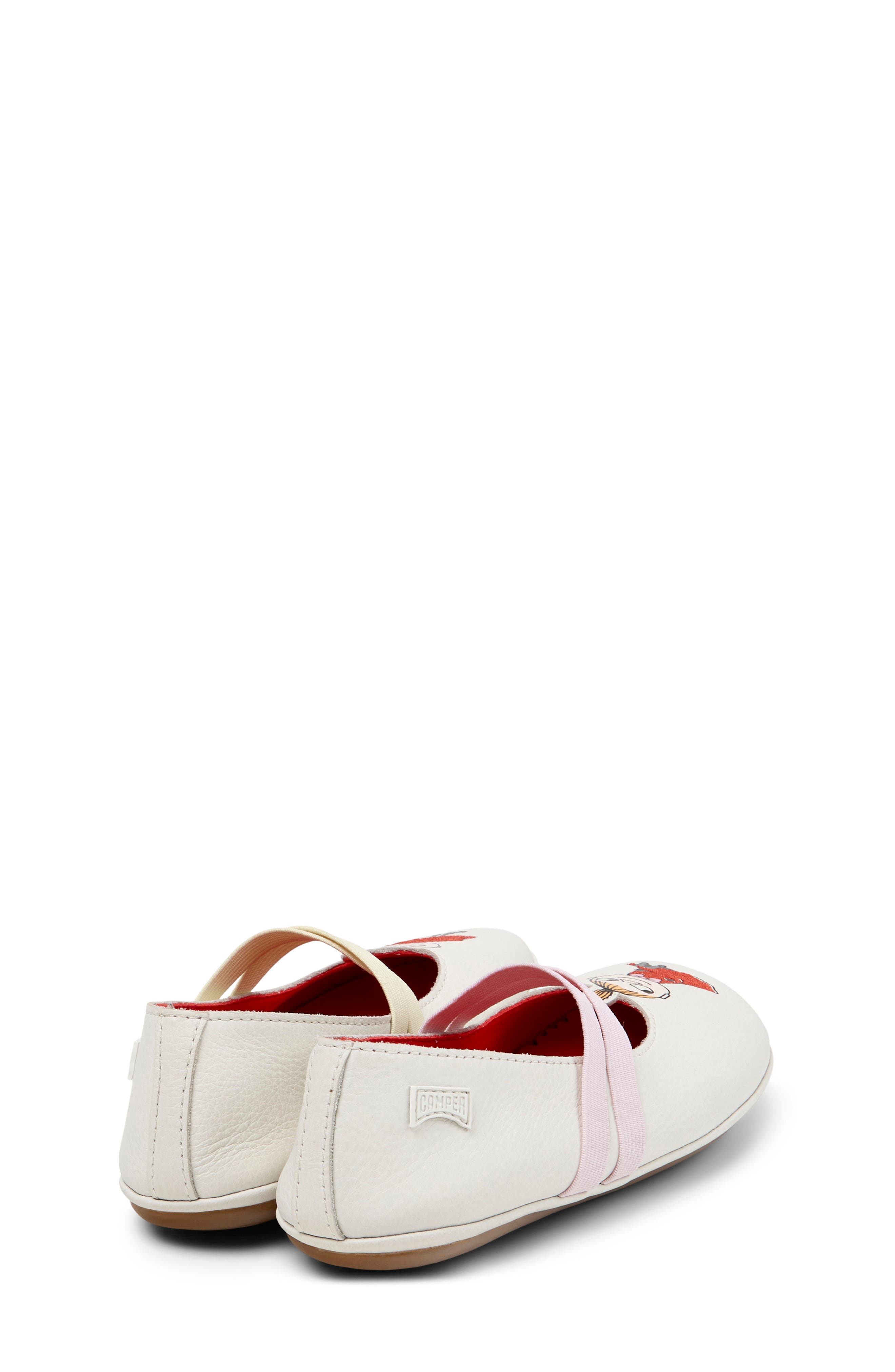 Camper x Moominvalley Kids' Right Twins Ballerina Flat, Alternate, color, 