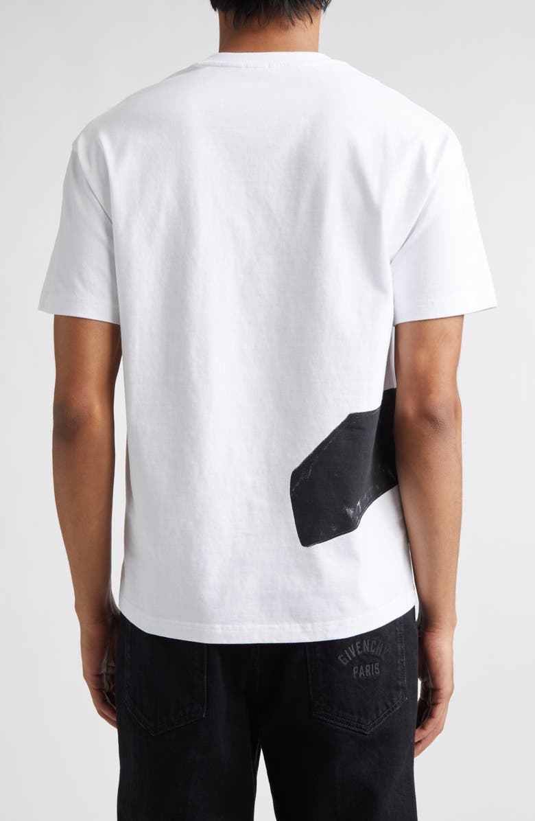 Givenchy Regular Fit Gloves Trompe l'Oeil Print T-Shirt, Alternate, color, White