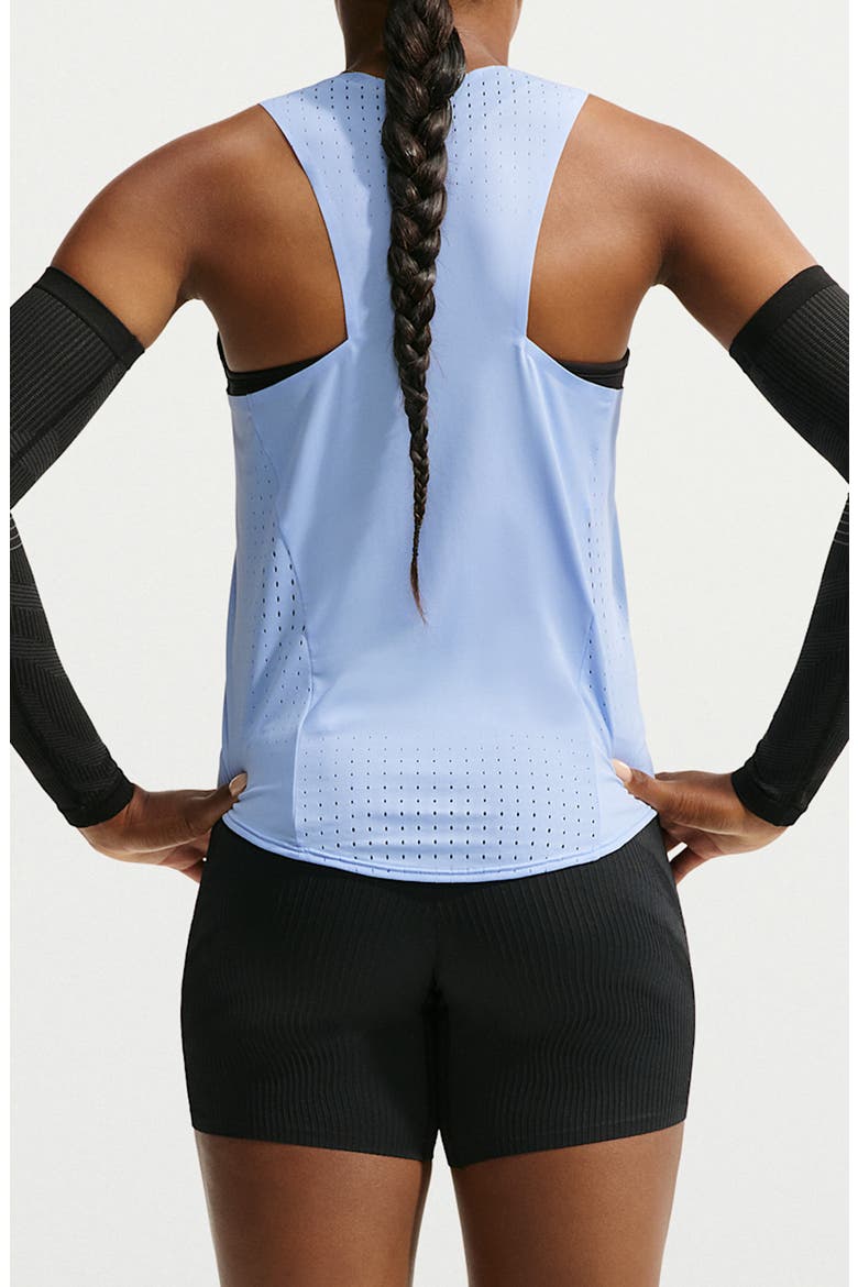 AeroSwift Dri-FIT ADV Running Singlet, Alternate, color, ALUMINUM/ ATOMIC PINK