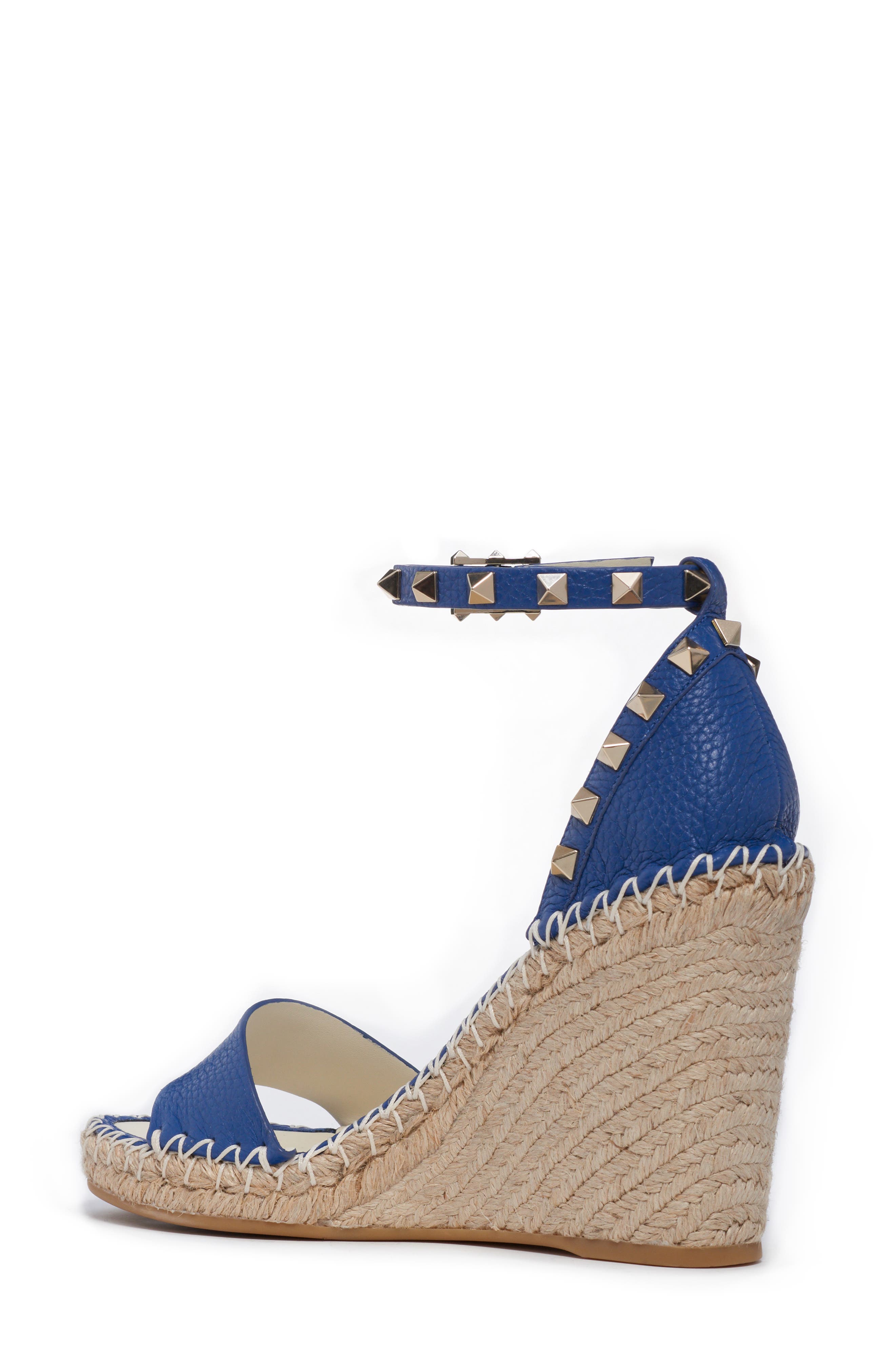 Valentino Garavani Rockstud Espadrille Wedge, Alternate, color, 