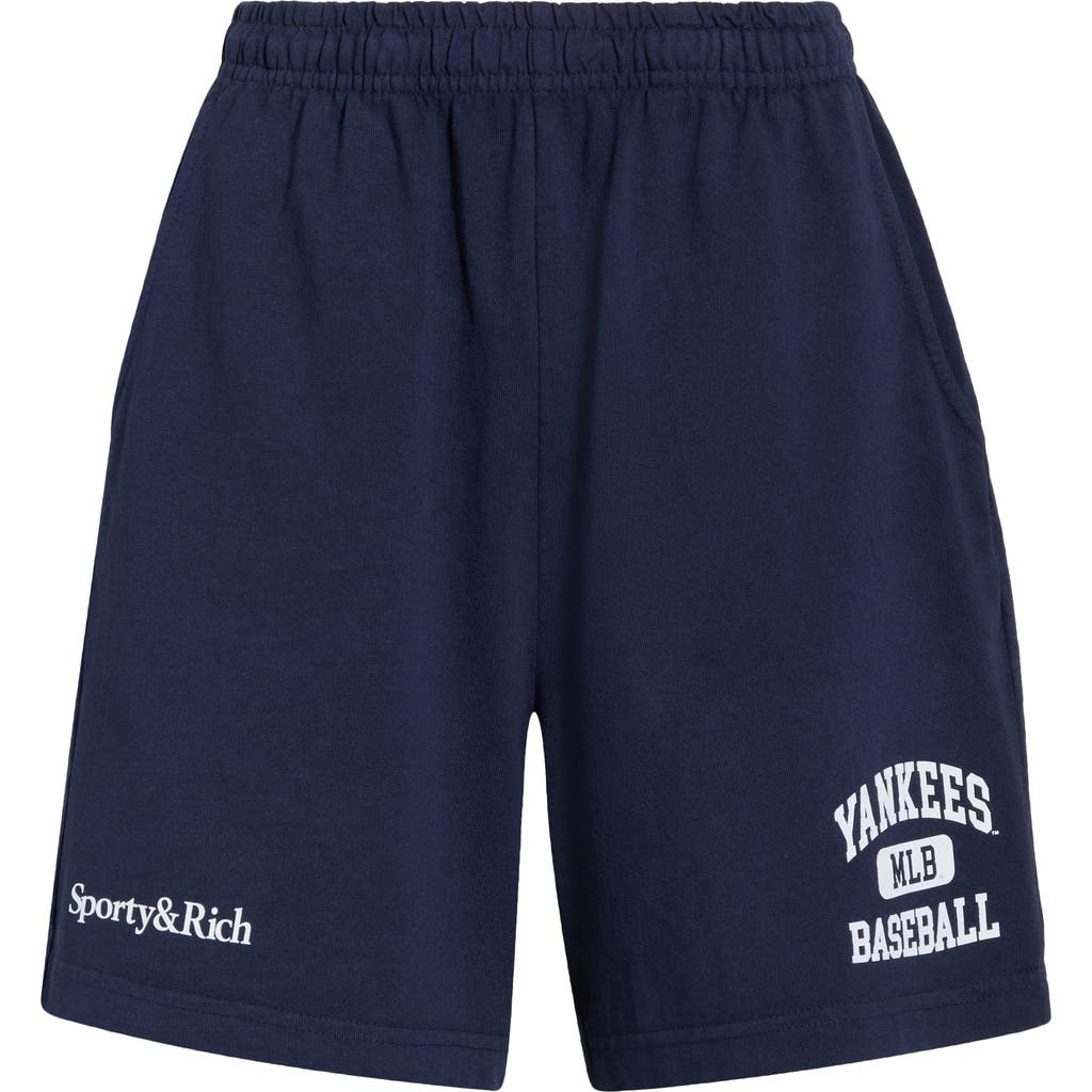 Sporty And Rich Sporty & Rich Yankees Gym Shorts In Multi