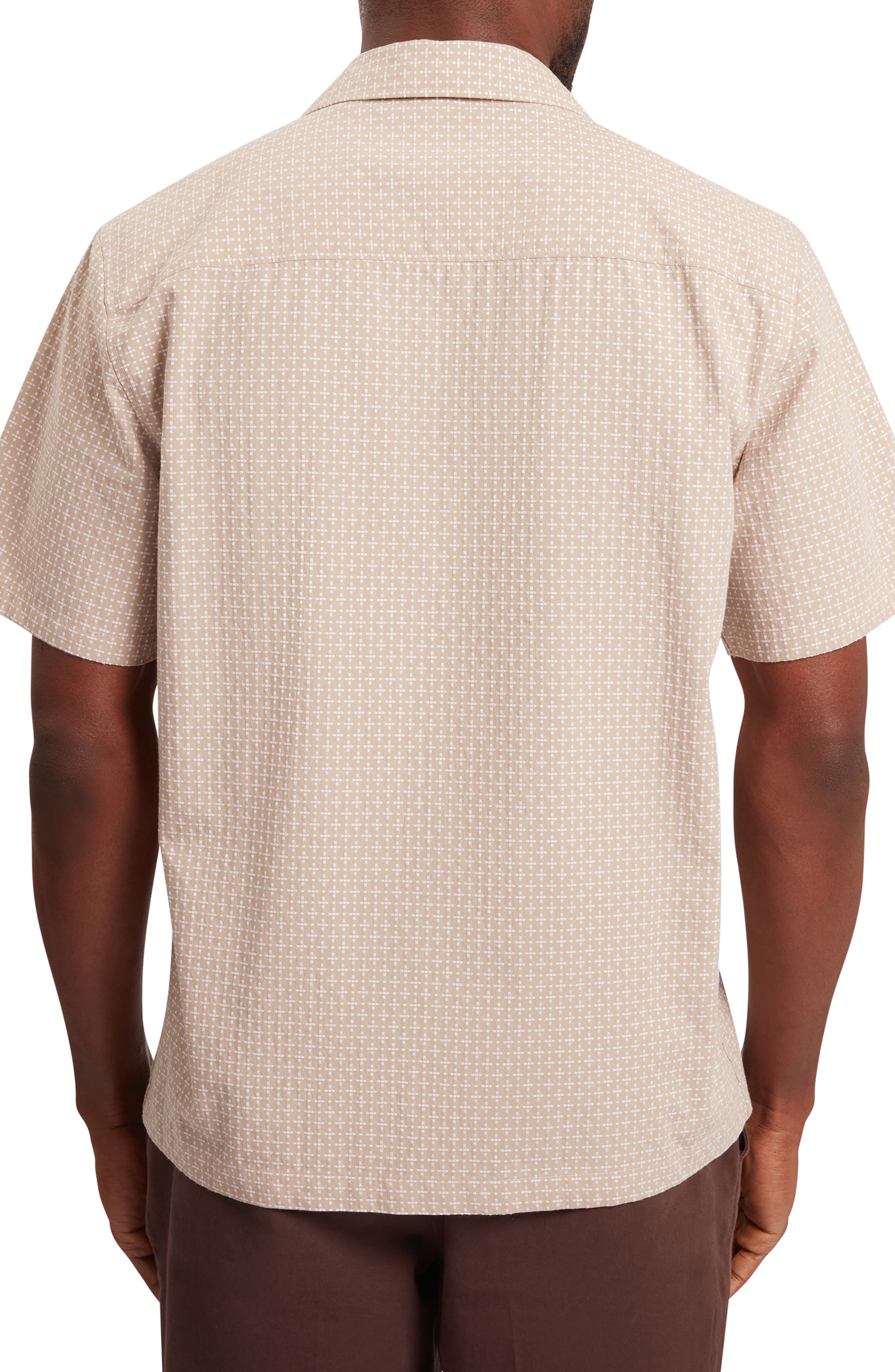 Merrick Geo Print Cotton Camp Shirt - image 4
