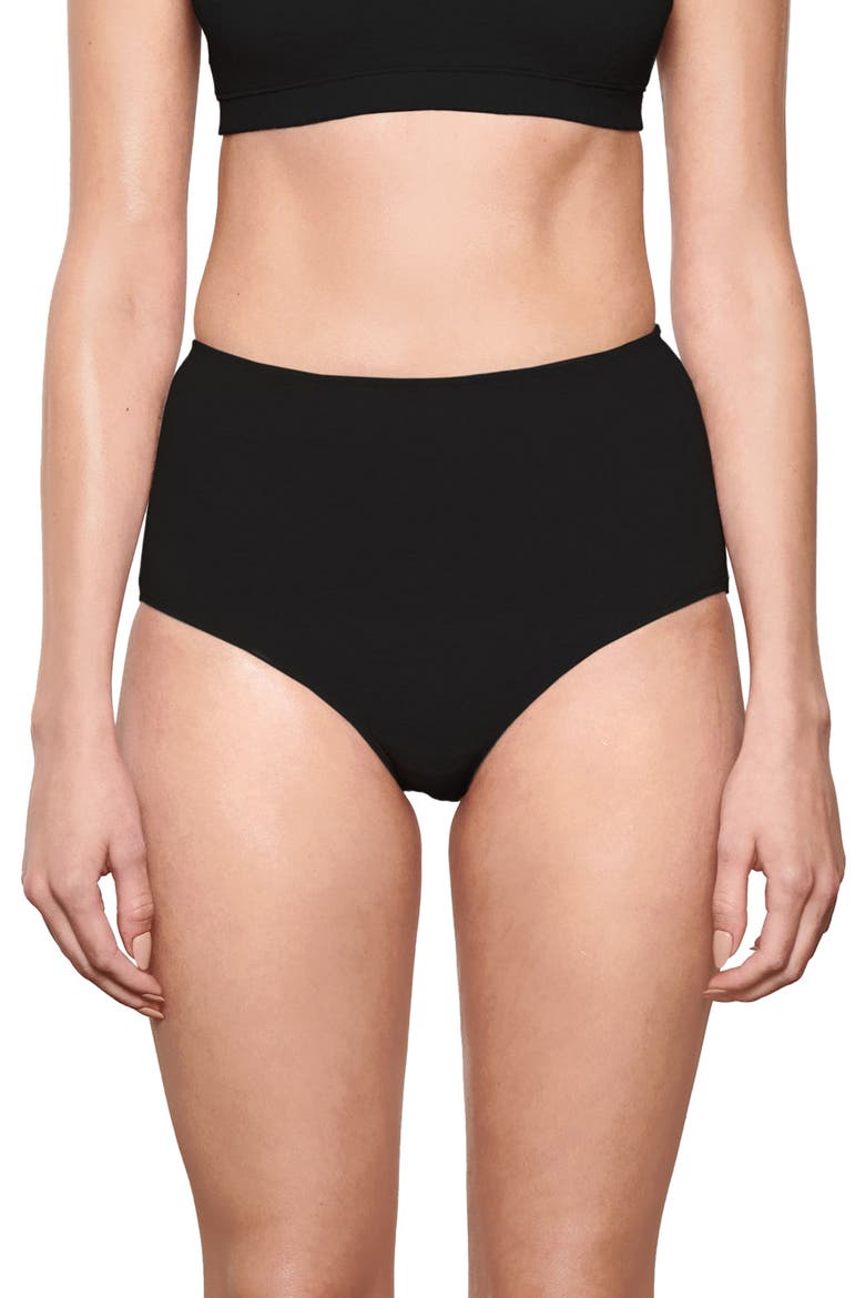 Cotton Stretch Jersey Full Briefs, Main, color, SOOT