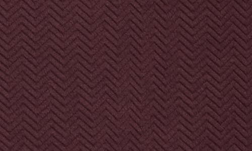 Z By Zella After Match Chevron Quarter Zip Sweatshirt In Burgundy