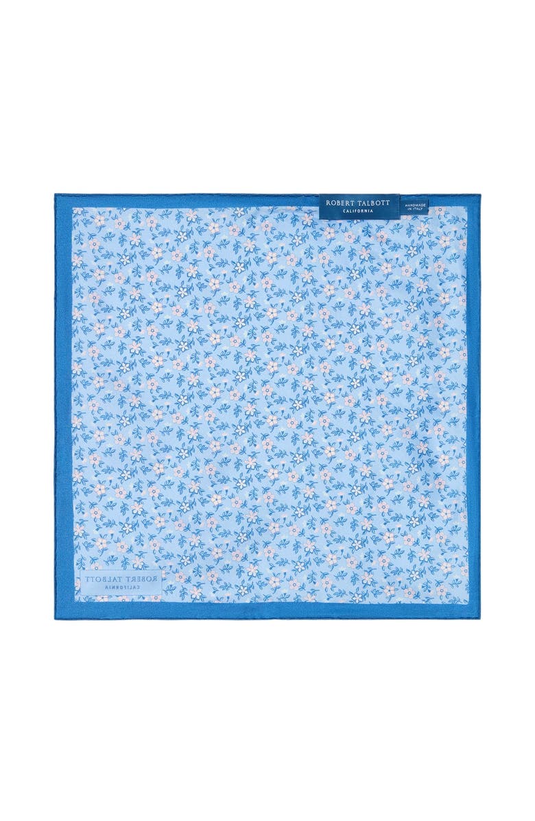 Robert Talbott York Flower Multi Pocket Square, Alternate, color, Light Blue