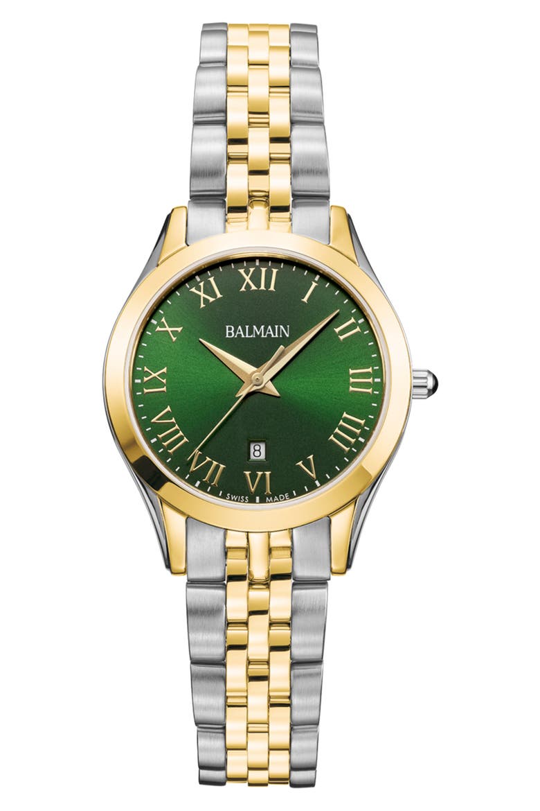 Brigitte Two Tone Bracelet Watch, 33mm, Main, color, TWO TONE STEEL BOLD PVD 2N
