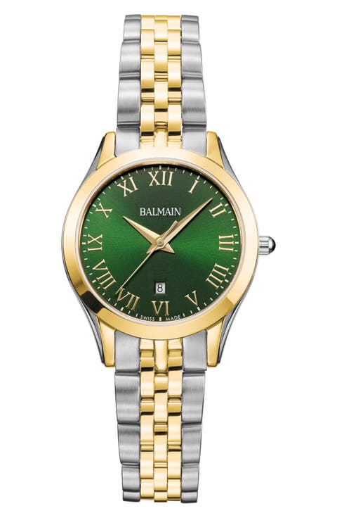 Brigitte Two Tone Bracelet Watch, 33mm