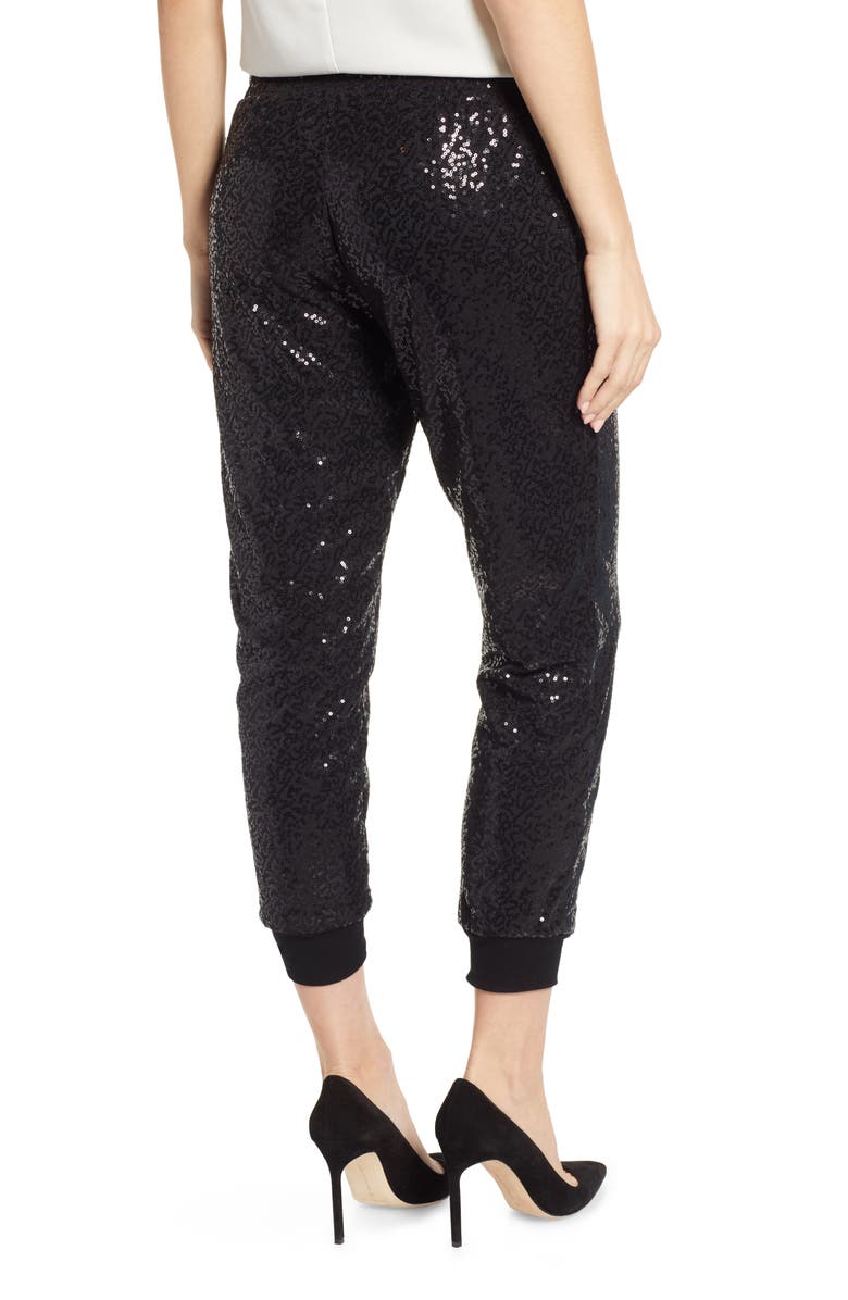GIBSONLOOK Gibson x Glam Squad Ashley Sequin Jogger Pants, Alternate, color, 