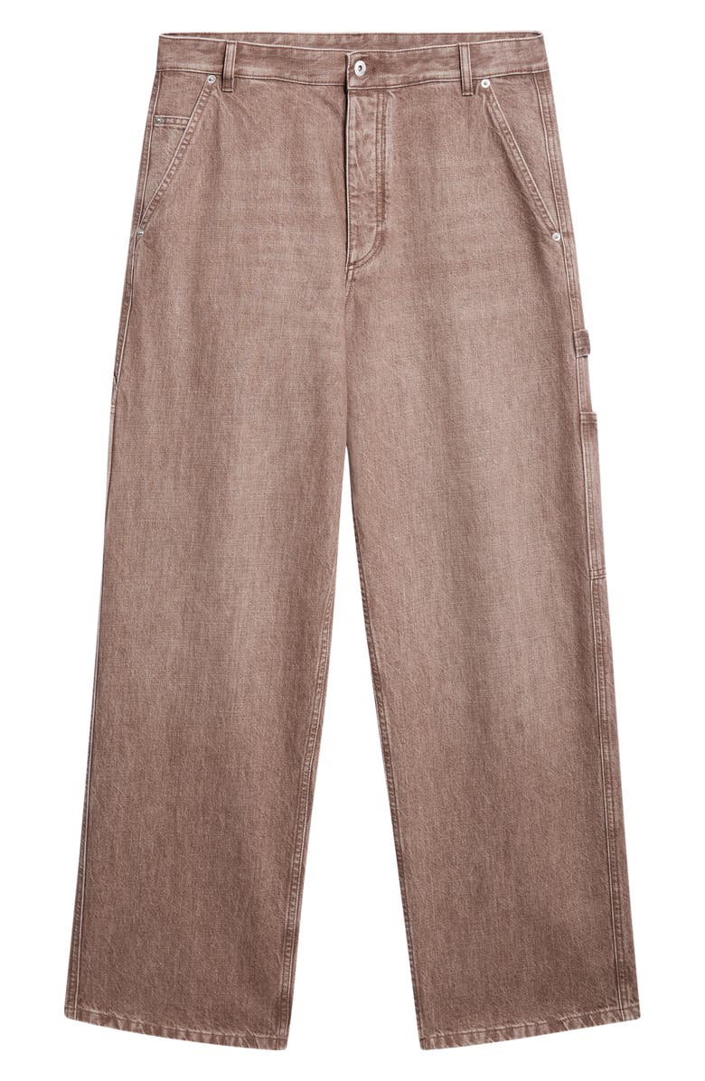 Bottega Veneta Denim Carpenter Jeans, Alternate, color, 2082 Brown