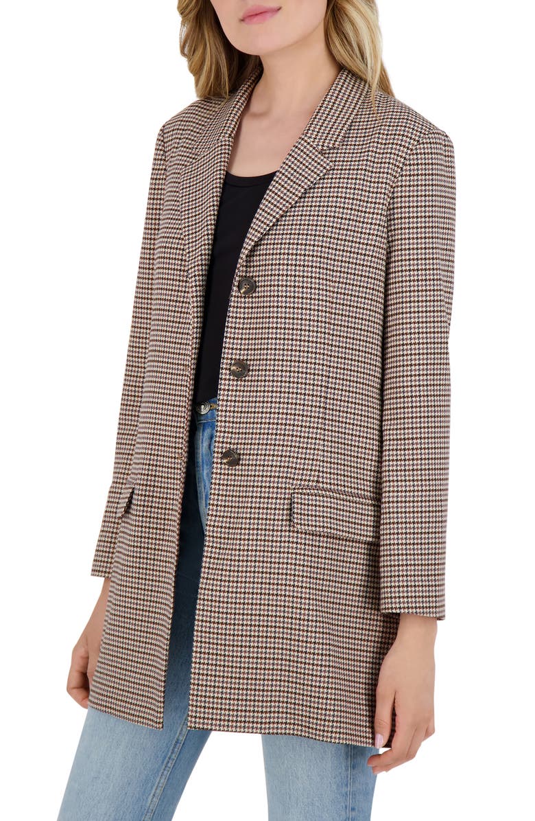 BB Dakota by Steve Madden BB Dakota Checking Up Check Blazer, Alternate, color, 