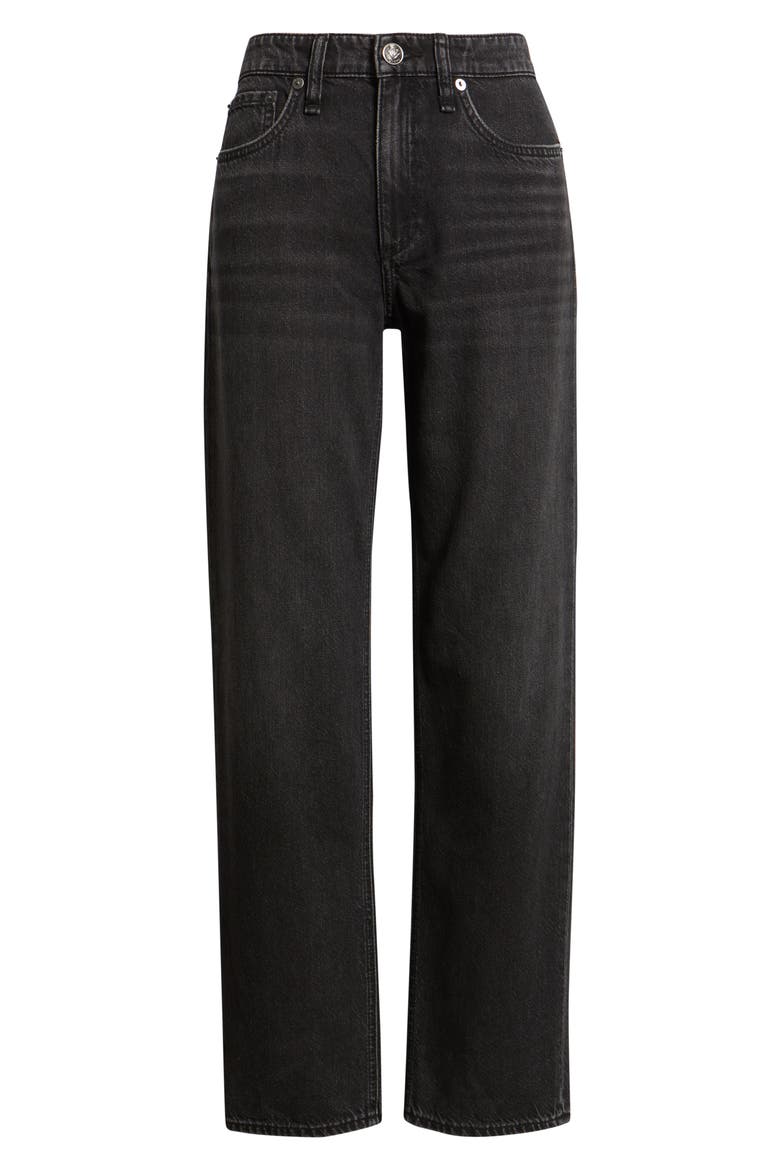 Featherweight Dre Low Rise Baggy Boyfriend Jeans, Alternate, color, JET BLACK