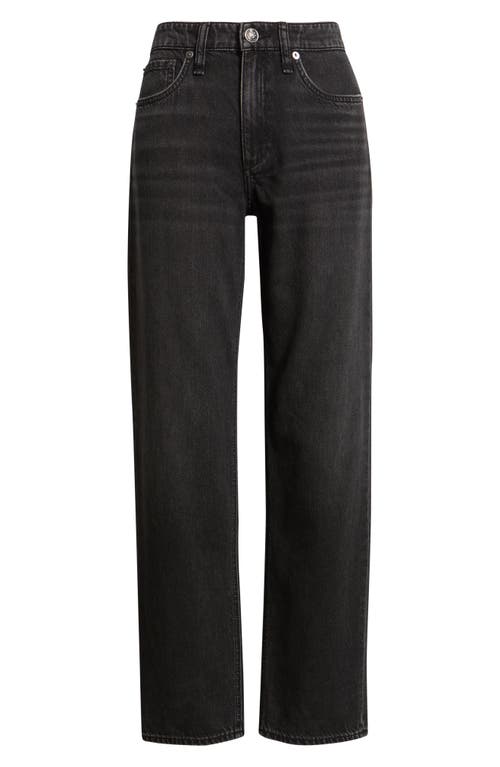 Rag & Bone Featherweight Dre Low Rise Baggy Boyfriend Jeans In Black