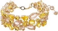 BY ADINA EDEN Mix Match Colored Super Wide Tennis Bracelet