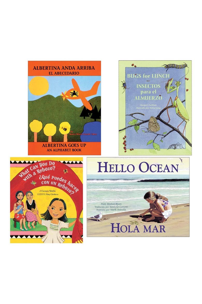 English and Spanish Story Books - Set of 8, Main, color, Red