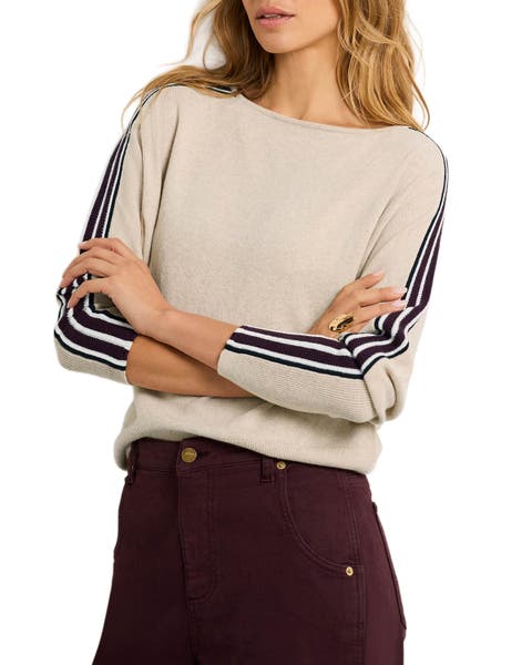 Cotton Blend Batwing Jumper