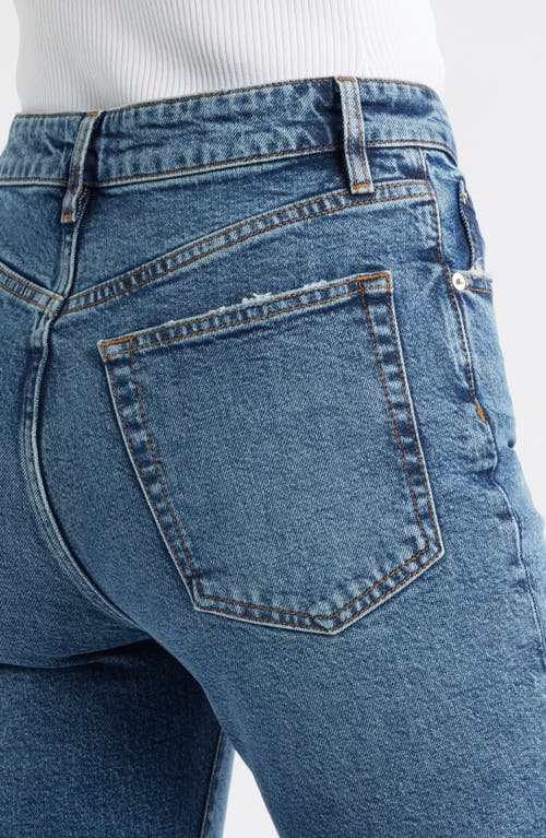Frame The Ruler High Waist Straight Leg Jeans In Blue