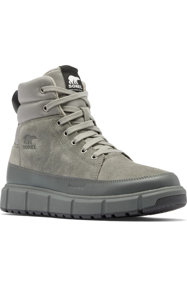 SOREL Explorer III Waterproof Boot, Main, color, Quarry/ Grill