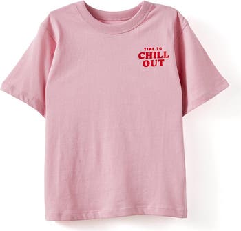 Kid's Poppy Oversize Graphic Print Tee