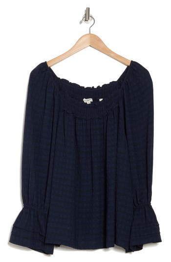 Max Studio Flutter Sleeve Top