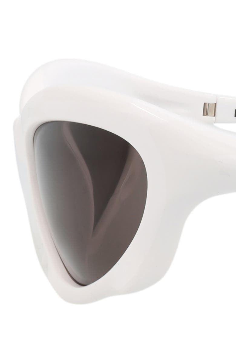 Balenciaga 59mm Cat Eye Sunglasses, Alternate, color, White White Grey