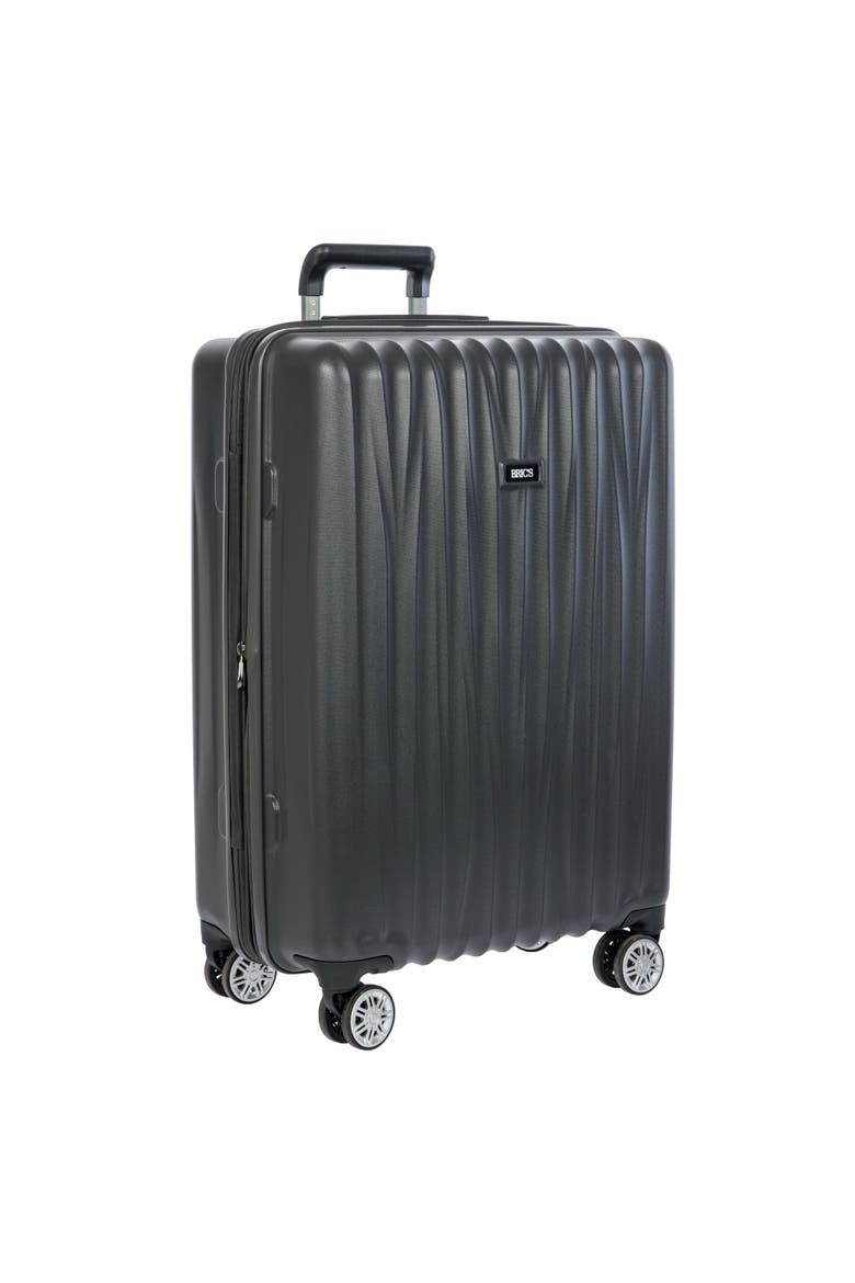 Cervia Hardside Expandable 27" Medium Checked Spinner Luggage, Alternate, color, Dark Grey