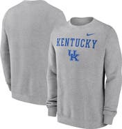 Nike Men's Nike Heather Gray Kentucky Wildcats Primetime Primary Stack Pullover Sweatshirt