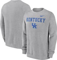 Nike Men's Nike Heather Gray Kentucky Wildcats Primetime Primary Stack Pullover Sweatshirt