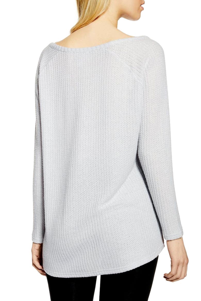 Waffle Henry Shirt, Alternate, color, GREY