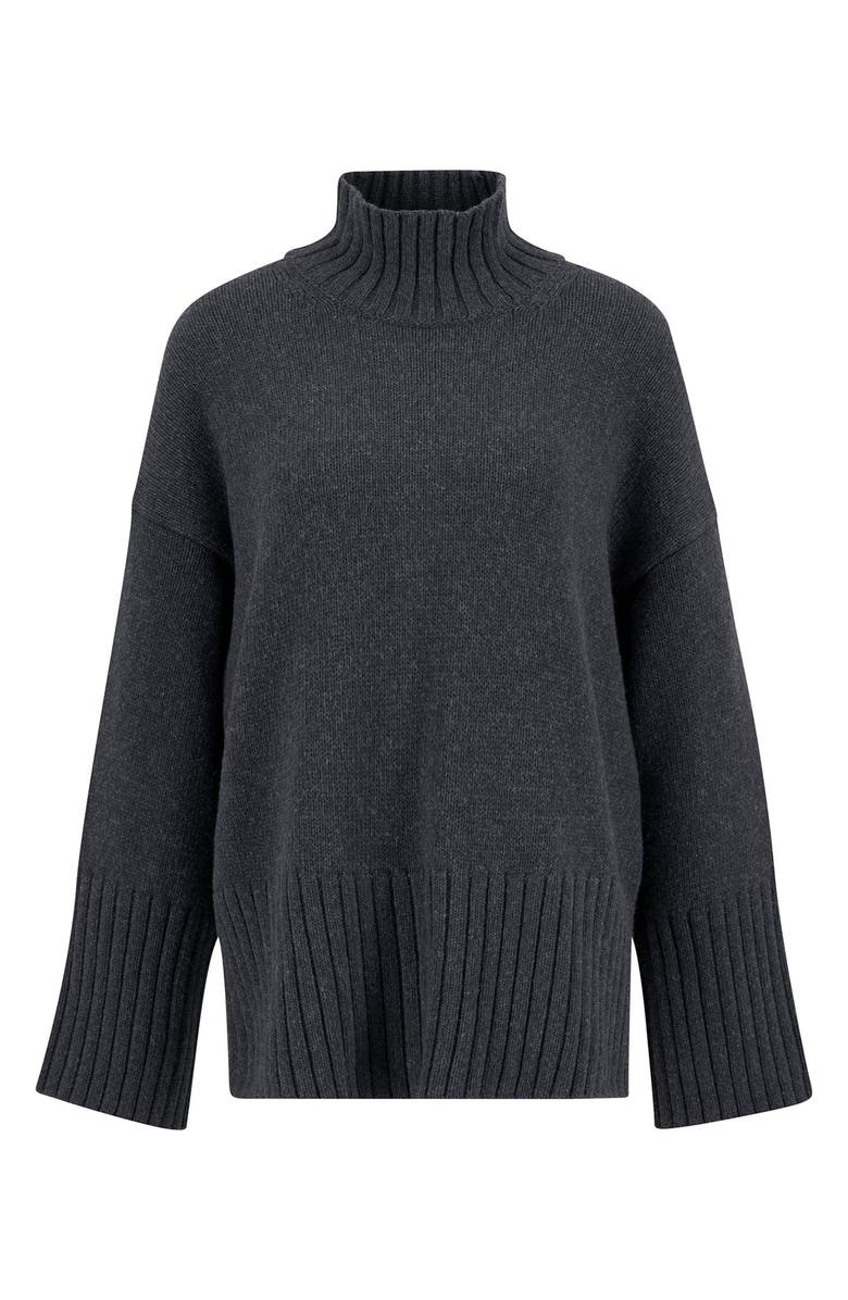 Barbour Serena Knitted Sweater, Alternate, color, Charcoal
