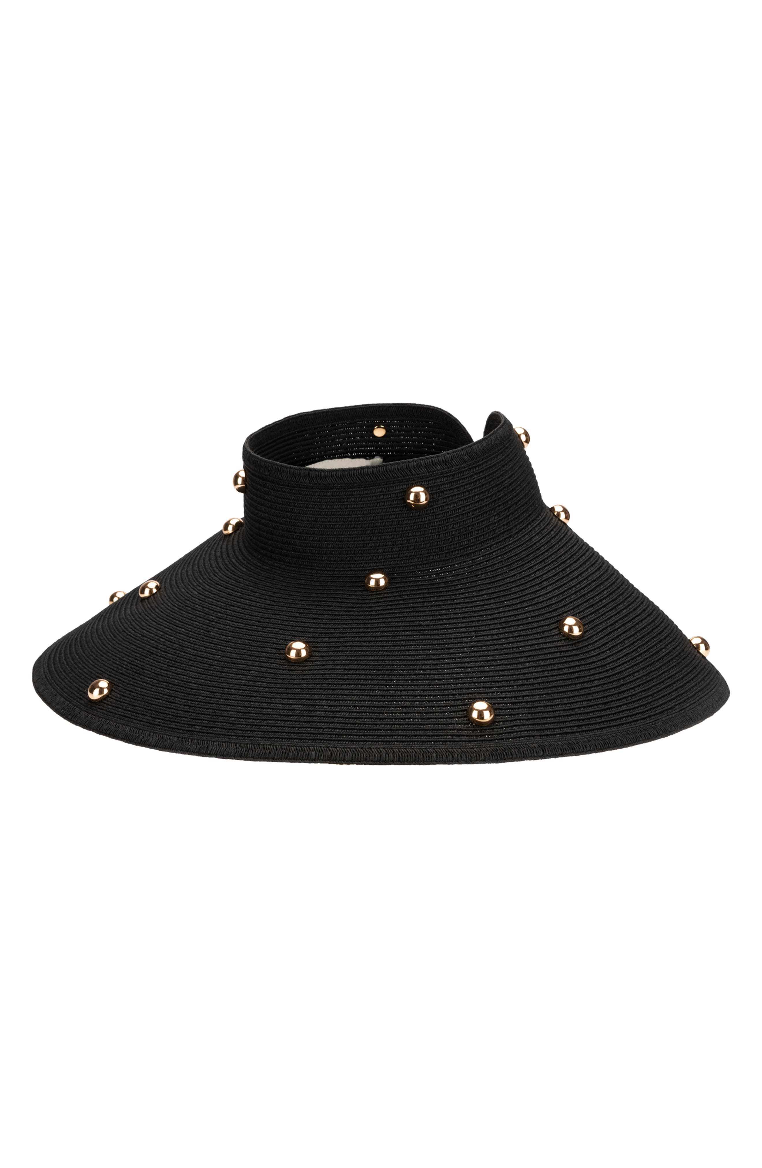 San Diego Hat Bead Accent Packable Wide Brim Visor