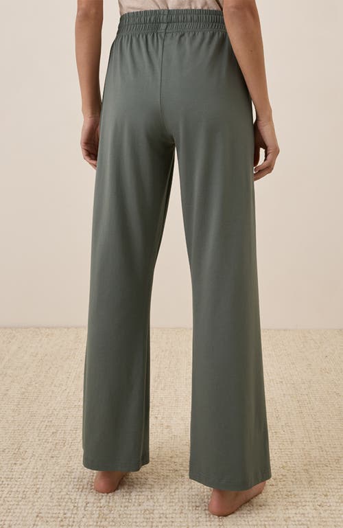 Pact Organic Cotton Cool Stretch Lounge Pant In Green