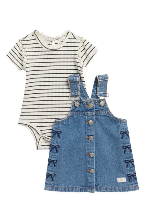 Kids' Denim Jumper & Bodysuit Set