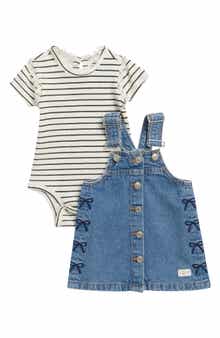 Denim Jumper & Bodysuit Set