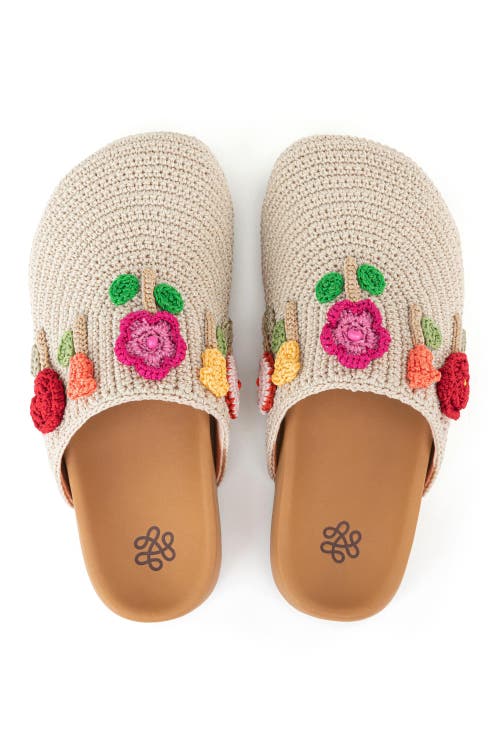 The Sak Bolinas Clog In Flower Ecru
