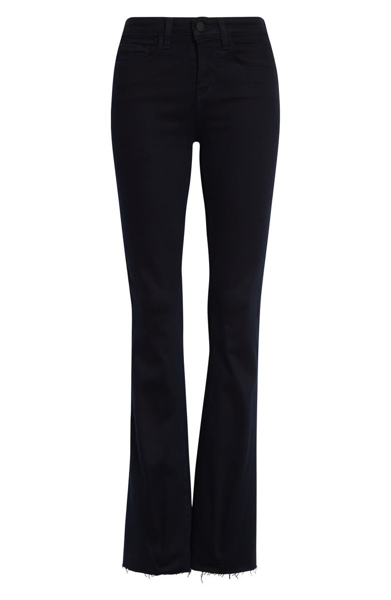 L'AGENCE Ruth High Waist Raw Hem Straight Leg Jeans, Alternate, color, Metro