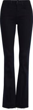 L'AGENCE Ruth High Waist Raw Hem Straight Leg Jeans