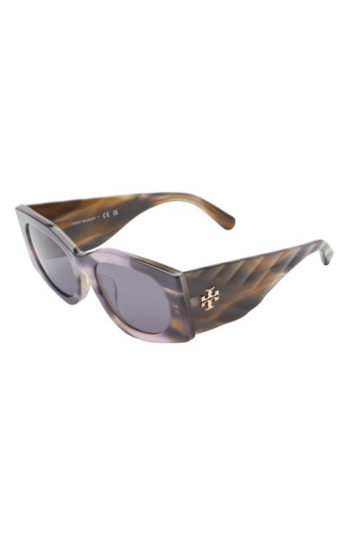 Tory Burch Kira 56mm Rectangular Sunglasses