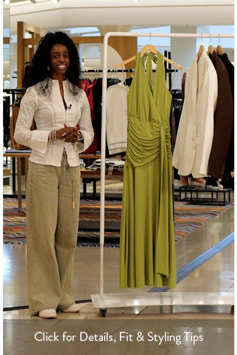 Nayara Halter Neck Maxi Dress video
