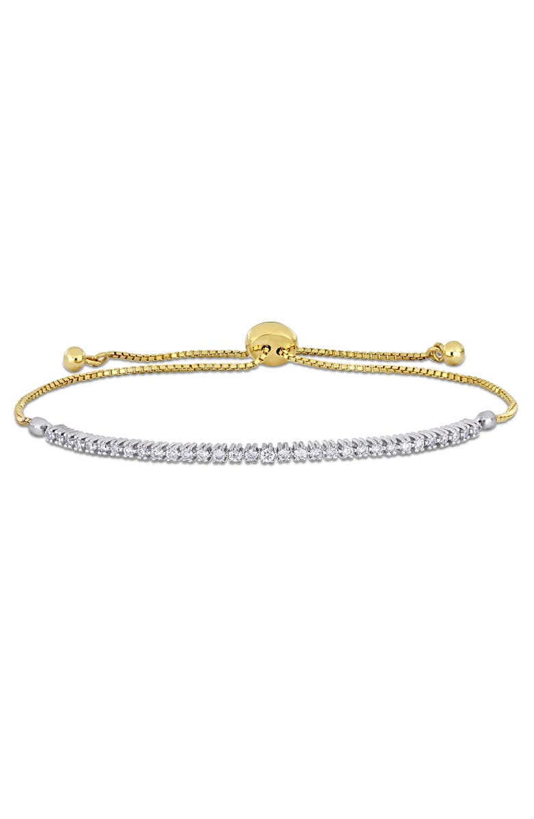 Julianna B. Diamond Adjustable Bolo Bracelet 14k, Main, color, 14K Yellow Gold