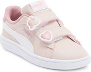 PUMA Kids' Smash Badges Dual Strap Sneaker