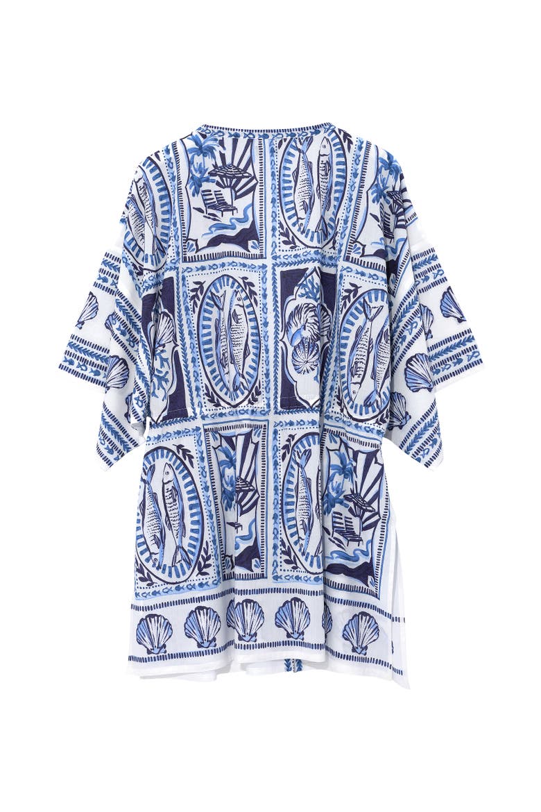Montauk Tile Robe, Alternate, color, Ultramarine